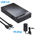 3.5'' HDD Case SATA to USB 3.0 Adapter External Hard Drive Enclosure for 2.5" 3.5" SSD Disk 450Mb/s 10TB HDD Case for PC Laptop Zpaxo US