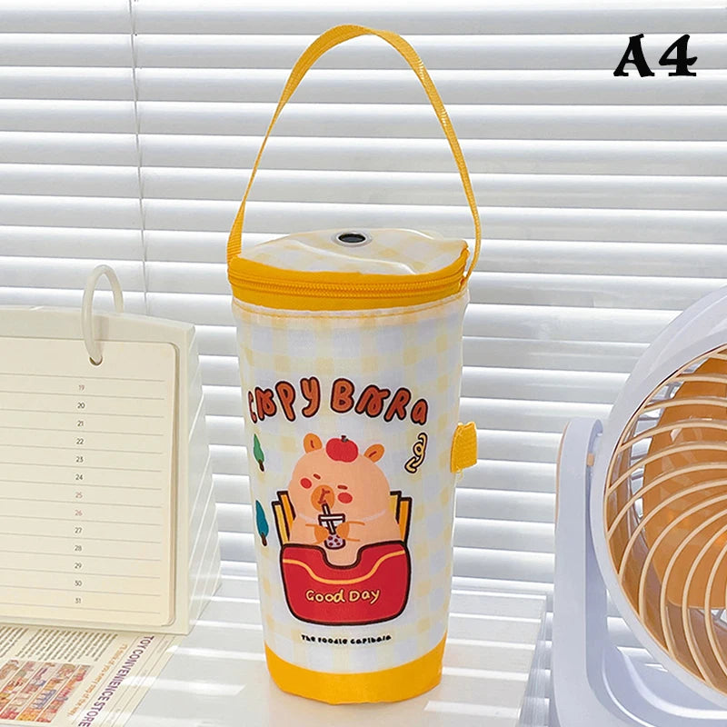CMNew Milk Tea Tote Bag Heat Preservation Eco-friendly Handbag Zpaxo A4