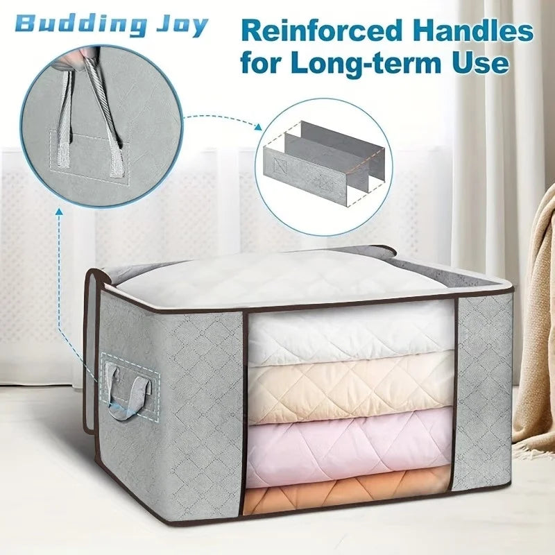 Thickened Non-woven Fabric Quilt Storage Bag Large Visible Window