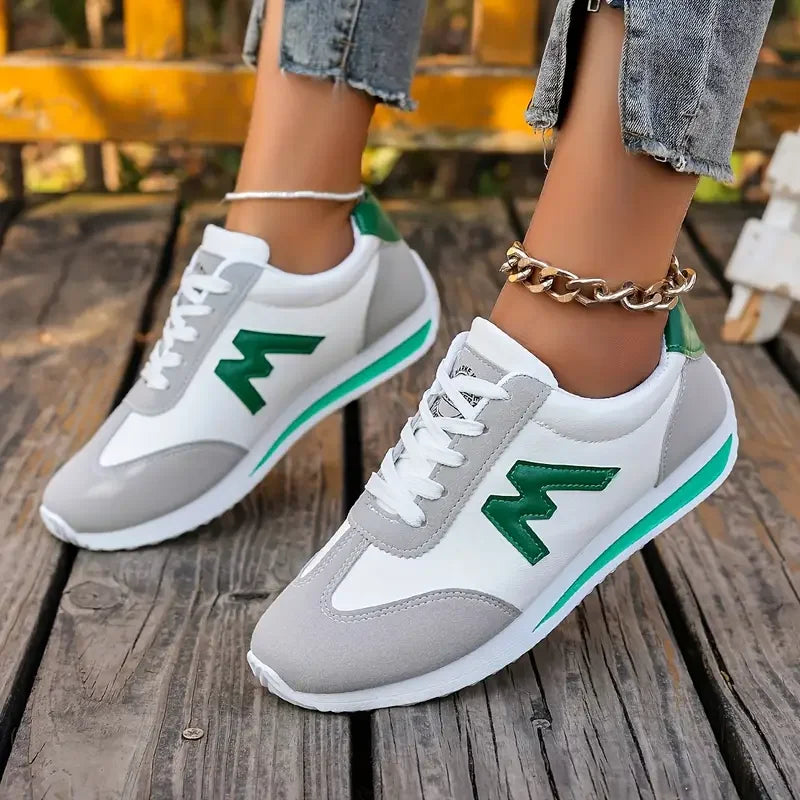 Women Sneakers Round Head Deep Mouth Sneakers Women Breathable Cross Lace Casual Sports Shoes Women Comfortable Tennis Sneakers Zpaxo