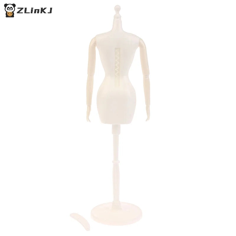 ▶1PCS 1:6 Doll Mannequin Coat Hanger Dollhouse Doll Skirt Support Wedding Mannequin Stand Humanoid Model Toy Doll Gown Display Zpaxo