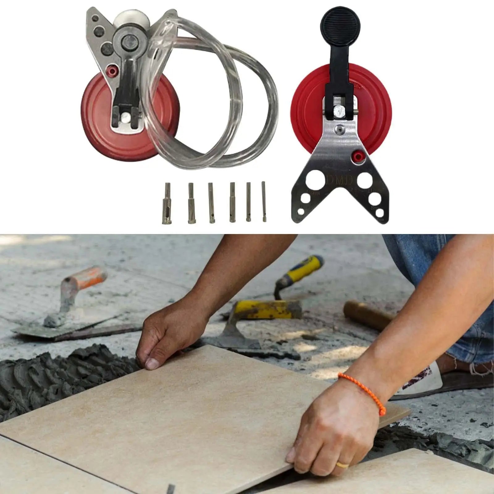 Tile Glass Openings Locator with Suction Base Accessory Tile Glass Hole Saw Core Bit Guide for Smooth Surface Granite Glass Tile Zpaxo