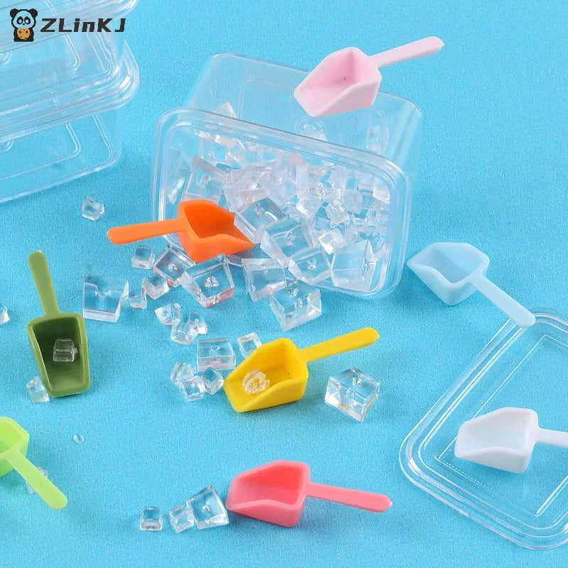 ▶2/3Pcs Miniature Dollhouse Simulation Making Ice Stick Mold Mini Bear Ice Stick Model Toys For Doll Accessories Girl Toy Zpaxo