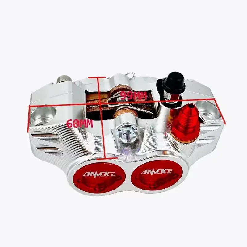 4-Piston Hydraulic Disc Brake Caliper | Motorcycle Upgrade