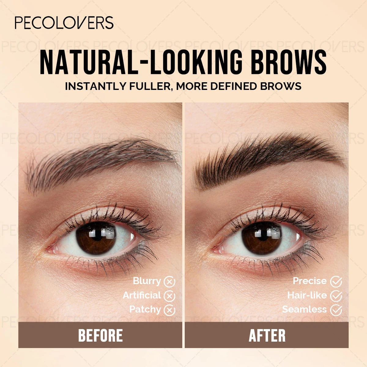 1PC Waterproof Eyebrow Pencil,Four-Tip Forked Design, for All Skin Types, Eyebrow Makeup Zpaxo