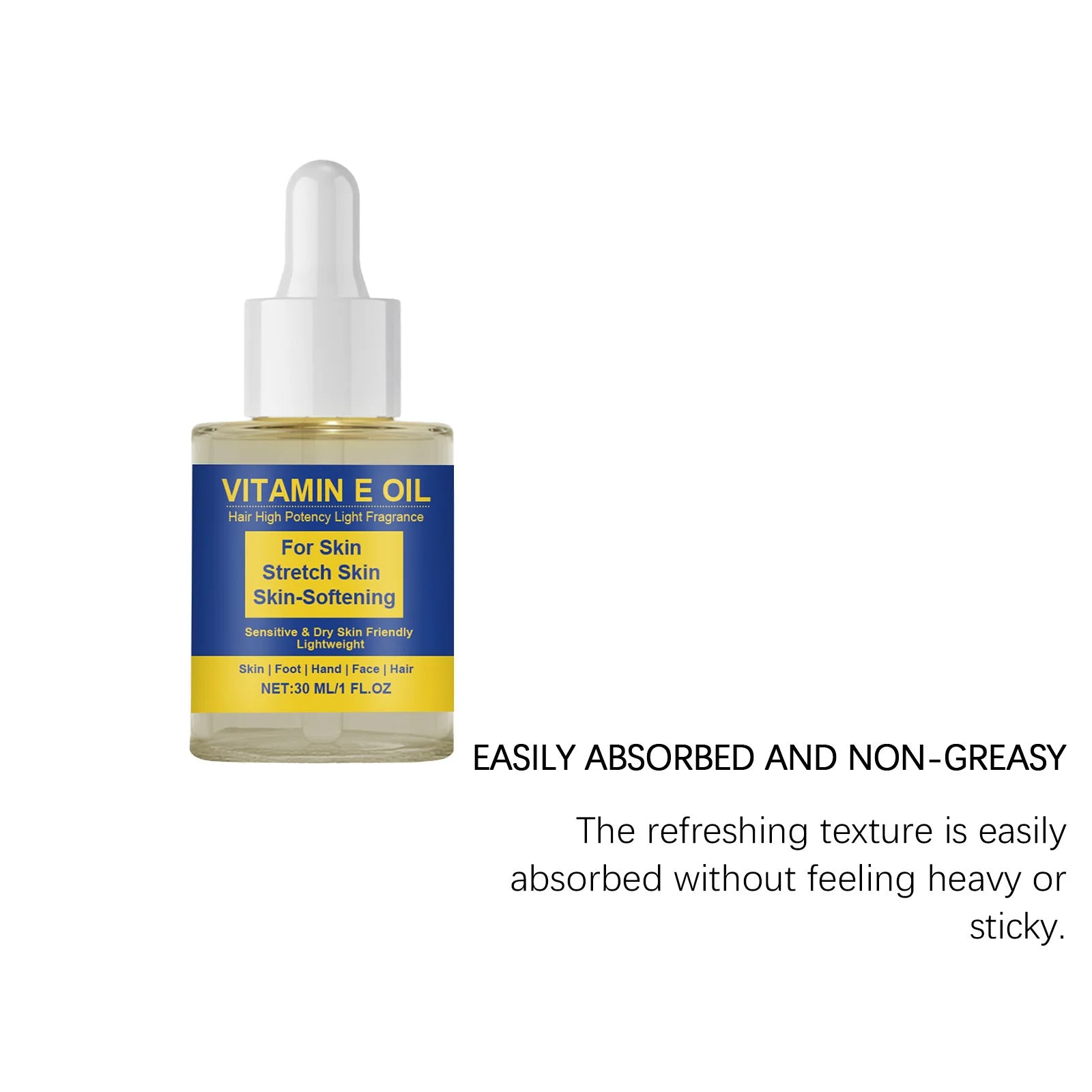 Vitamin E Body Oil – Moisturize Skin, Hands, Feet & Scalp Vitamin E Body Oil Zpaxo