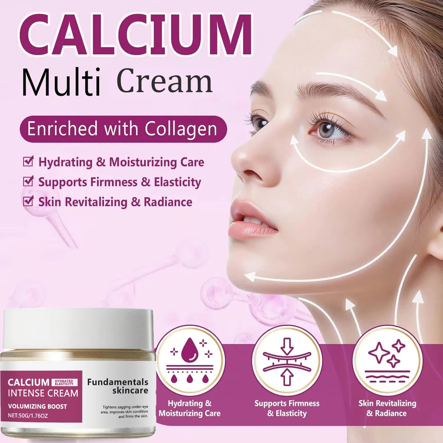 Hoygi Calcium Intense Cream – Firming, Lifting & Hydrating Facial Firming Cream Zpaxo