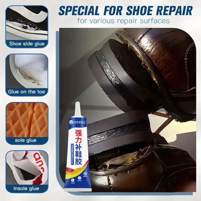 Professional Shoe Repair Glue (60ml) | Strong elastic adhesive for sports shoes, synthetic leather and accessories. Zpaxo