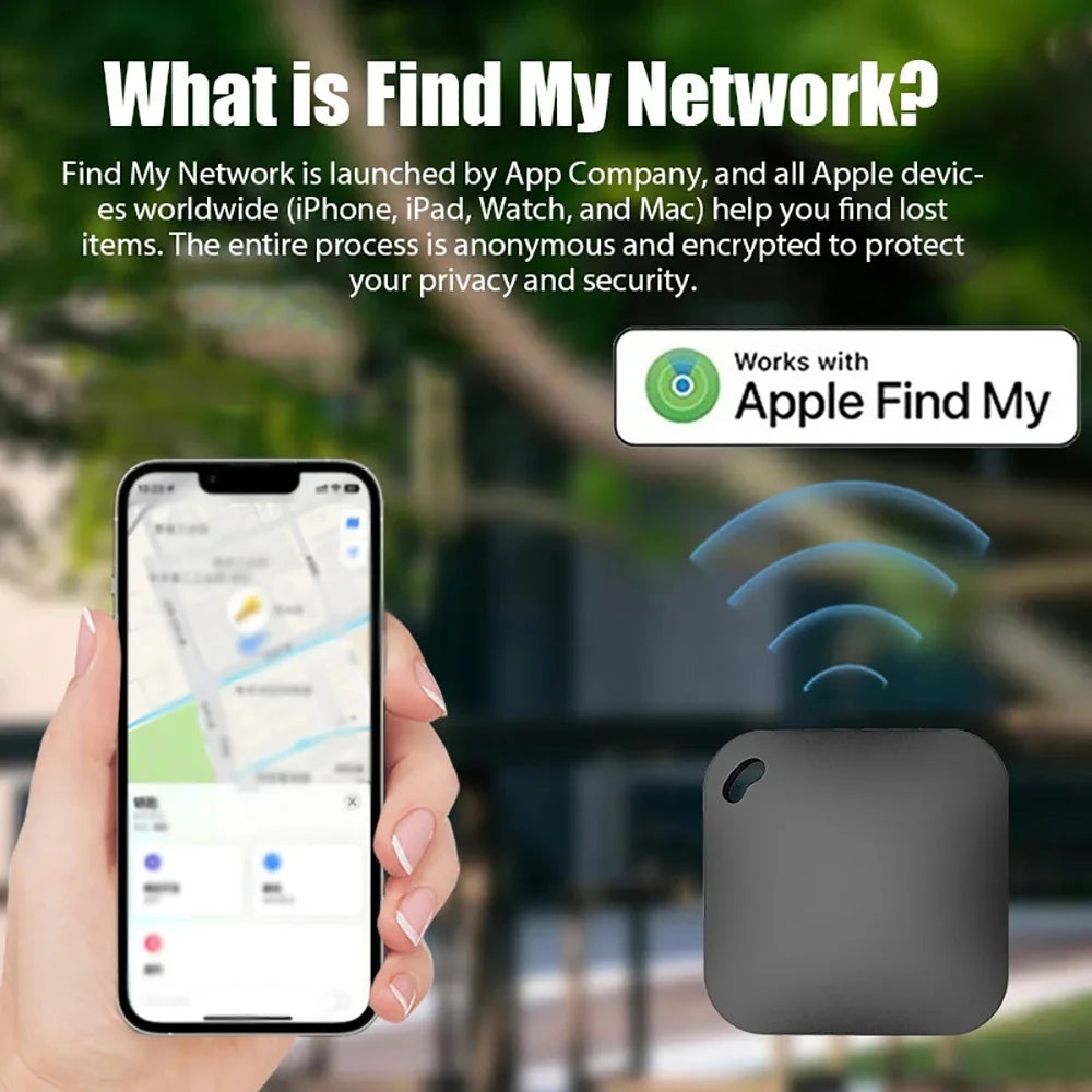 Mini Bluetooth GPS Tracker – Apple Find My Keys, Pet & Car Bluetooth Smart Tracker Zpaxo