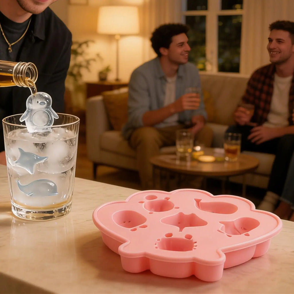 Ice Mold For Coffee Marine Creature Easy Release Chocolate Mold Animal Ice Tray For Home Kitchen Bar Barbecue Summer Party Zpaxo