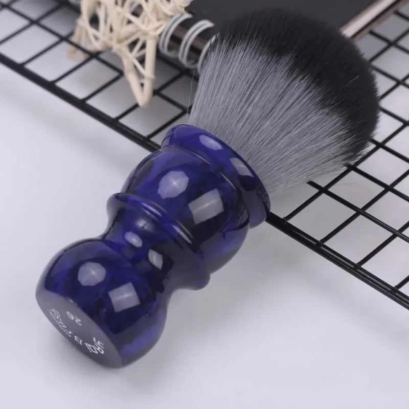 YAQI Timber Wolf Color 26MM Synthetic Hair Shaving Brush Mens Travel Portable Face Cleaning Shaving Brush Tool Zpaxo