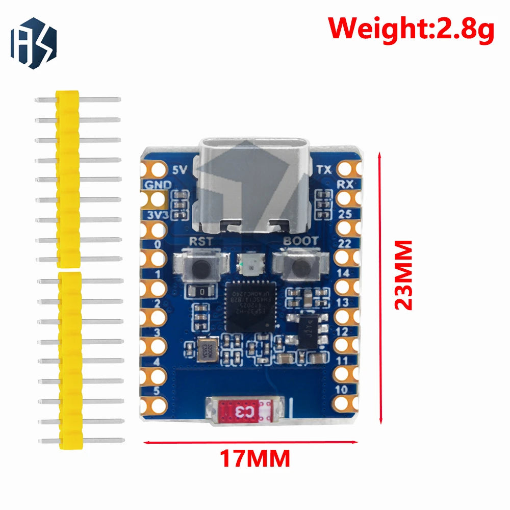 ESP32-H2-Zero Mini Board 4MB Flash BLE Zigbee Thread Multi-protocol Zpaxo