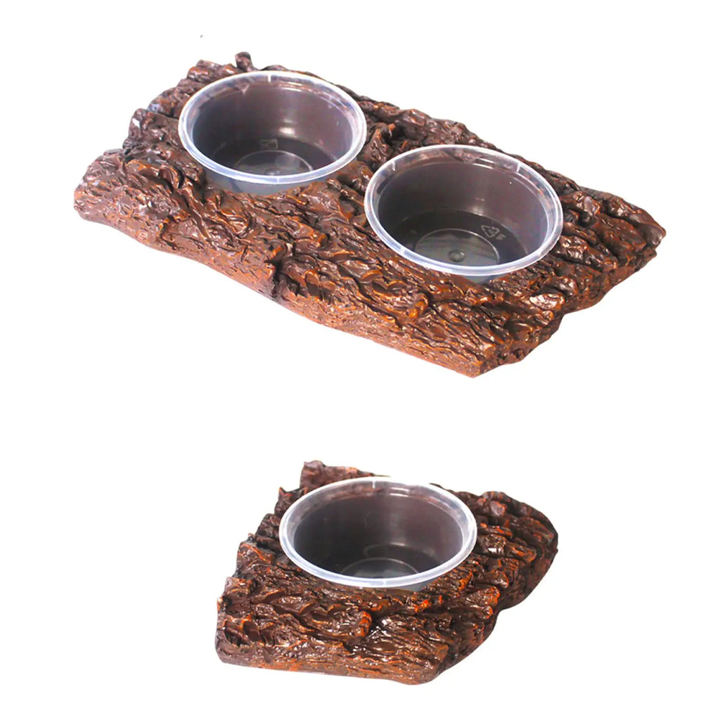 Amphibians Feeding Other Pets Supplies Feeder Dish Reptile Food Water Zpaxo 2 Bowls 20x9.8x3cm