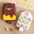 Bear Ice Cream Cube Mold Maker Zpaxo brown