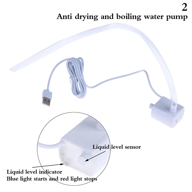 Anti-dry Burning Motor Replacement Water Pump Pet Cat Fountain