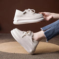 Two Tone Block Slip Back Platform Sneakers Women Foldable Heel Design Zpaxo 3513 Beige 37 China Mainland
