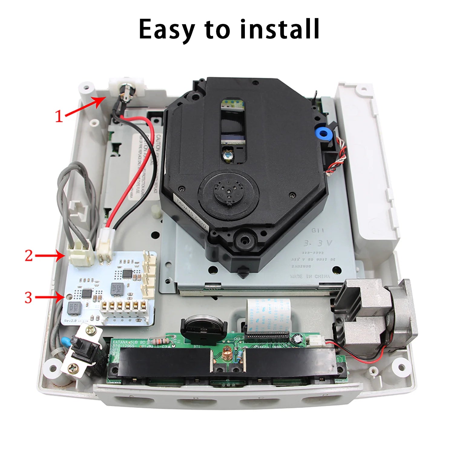 12V AC 100-240V Replacement Power Supply Board & AC Adapter for DreamPSU Rev2.0 With US/UK/EU/AU Plug for SEGA Dreamcast Console Zpaxo