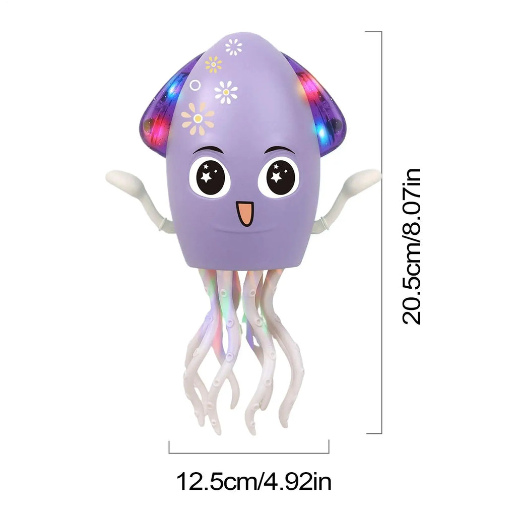 Electric Octopus Toys Obstacle Avoidance Sensor Octopus USB Rechargeable Electric Robot With LED Lights And Music For Home Zpaxo