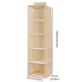 Wardrobe Hanging Storage Bag Interlayer Drawer Type Clothes Clothes Organizer Collapsible Storage Shelves Closet Organizer Zpaxo Beige 5-layer