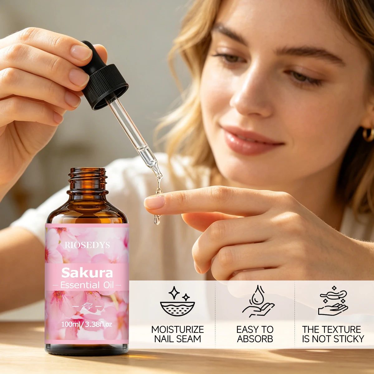 SAKURA ESSENTIAL OIL Moisturizing Nourishing Massage Suitable Zpaxo