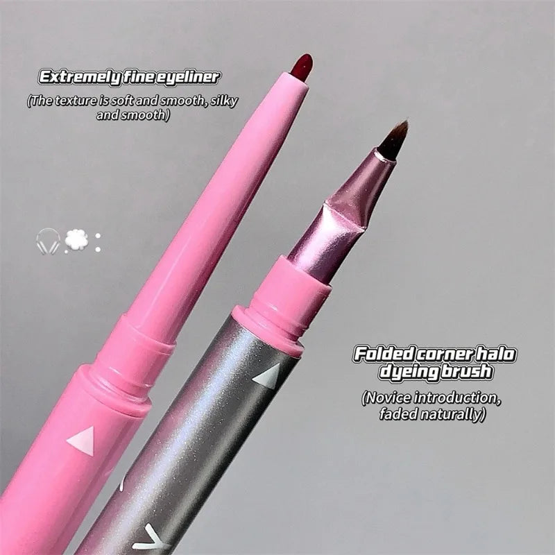 1 Punk Red Eyebrow Eyeliner Gelpencil Angled Brush Smudge-proof