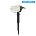 86LED Solar Spot Lights Outdoor Waterproof IP65 Solar Powered 3 Lighting Modes Solar Landscape Spotlight For Garden Flood Light Zpaxo 86LED-1PCS