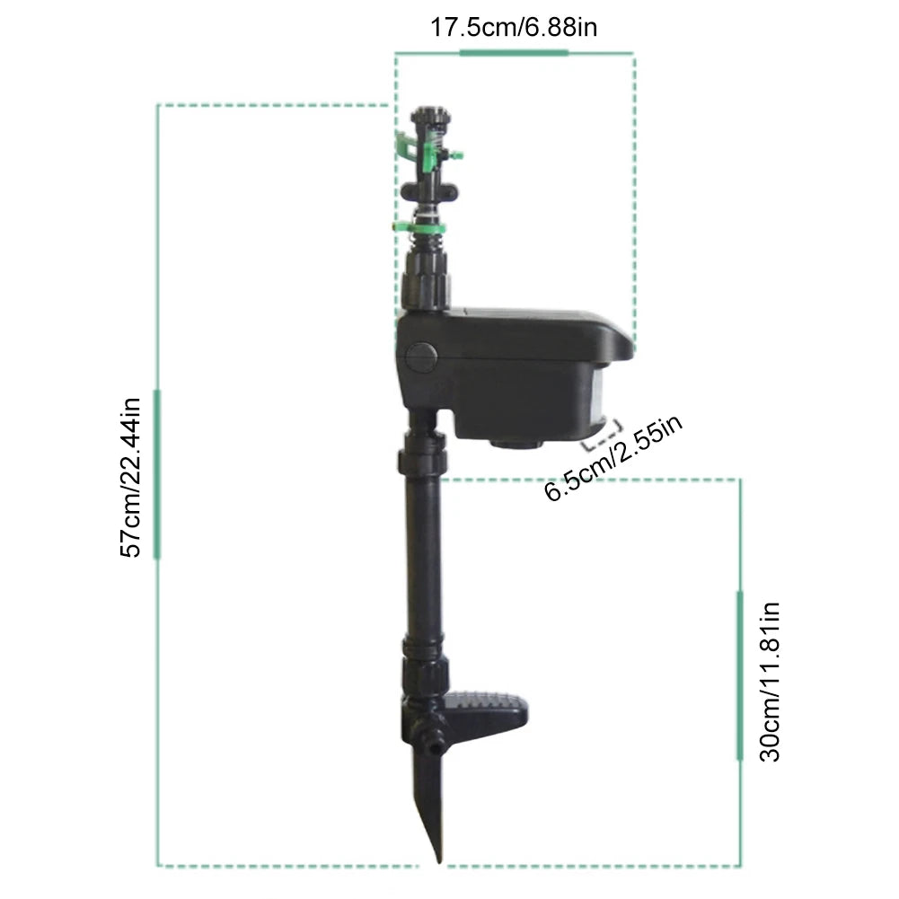 Motion Activated Sprinkler Scaring Away Wild Animals Animal Sensor