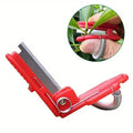 Multifunction Thumb Knife Garden Pruner Fruit Picking Device Safe Fruit Blade Tool Cutting Blade Rings Finger Protector Catcher Zpaxo Red