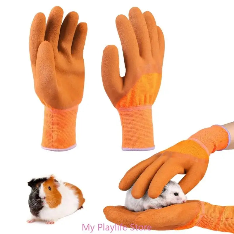 Pet Bite-resistant Gloves Anti Scratch Thickened Hand Protection Pet Training Assistant For Cats Dogs Squirrels Hamsters Birds Zpaxo Default Title