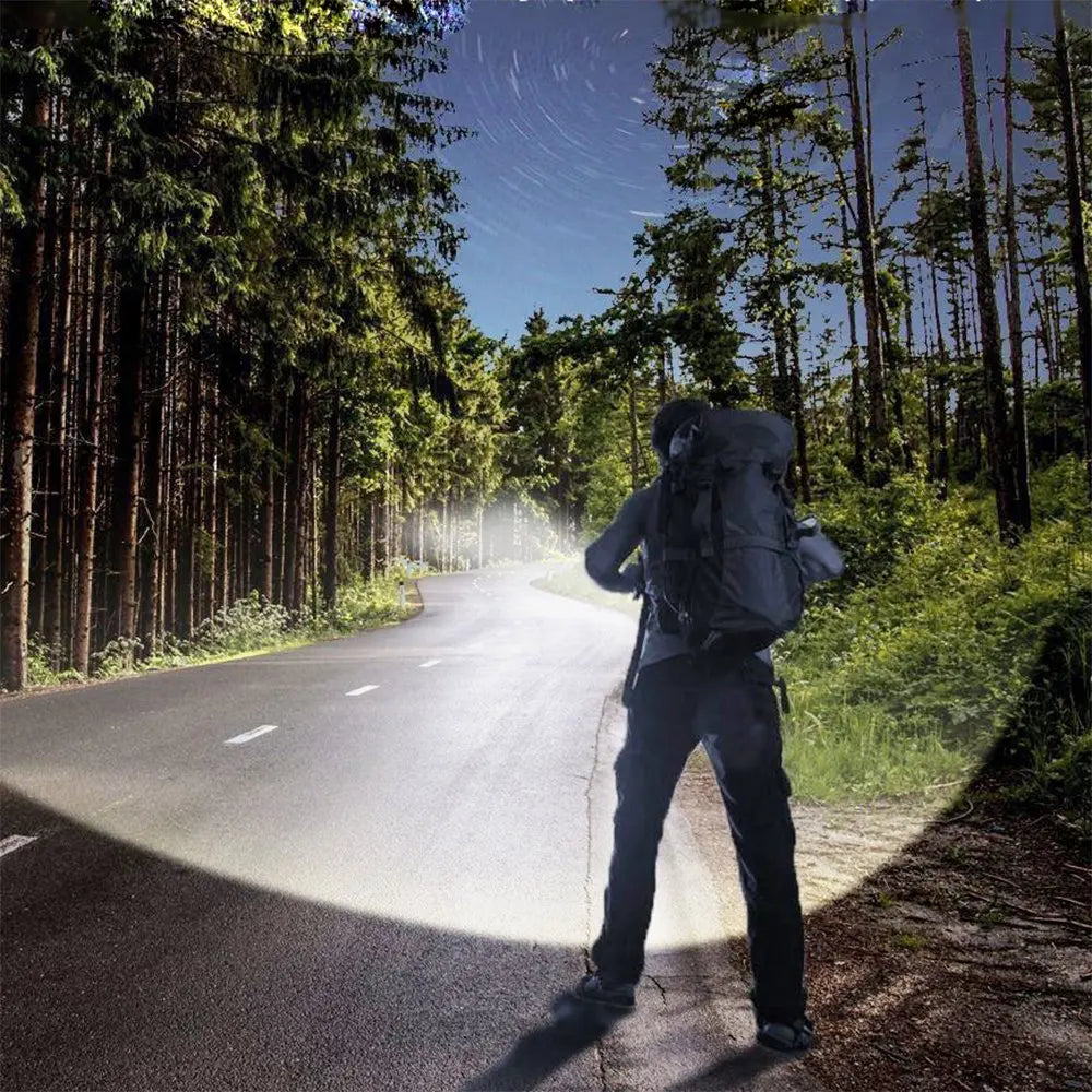 POCKETMAN XHP50 LED Tactical Flashlight – Rechargeable 18650/26650