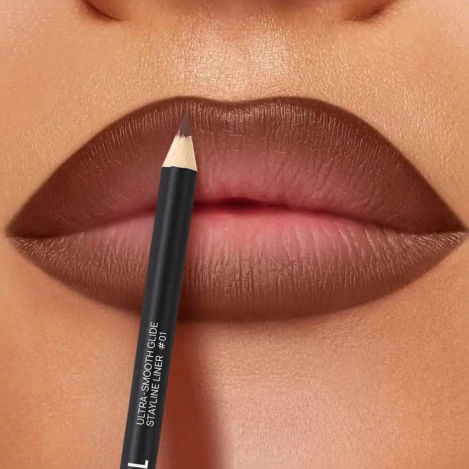 Long-Lasting Matte Lip Liner,Sweat-Resistant Smudge-Free, Durable & , Smooth Lipliner,For Makeup Newbies & Enthusiasts Zpaxo