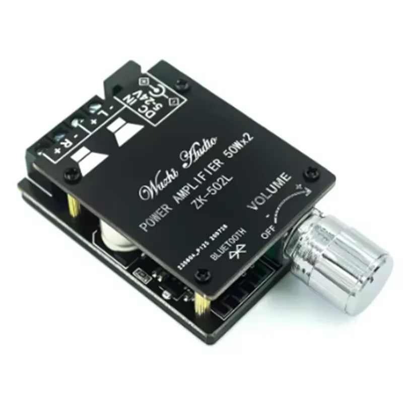 2 Adjust the volume switch ZK-502L 20W30W40W50W mini stereo Bluetooth 5.0 digital amplifier board Zpaxo