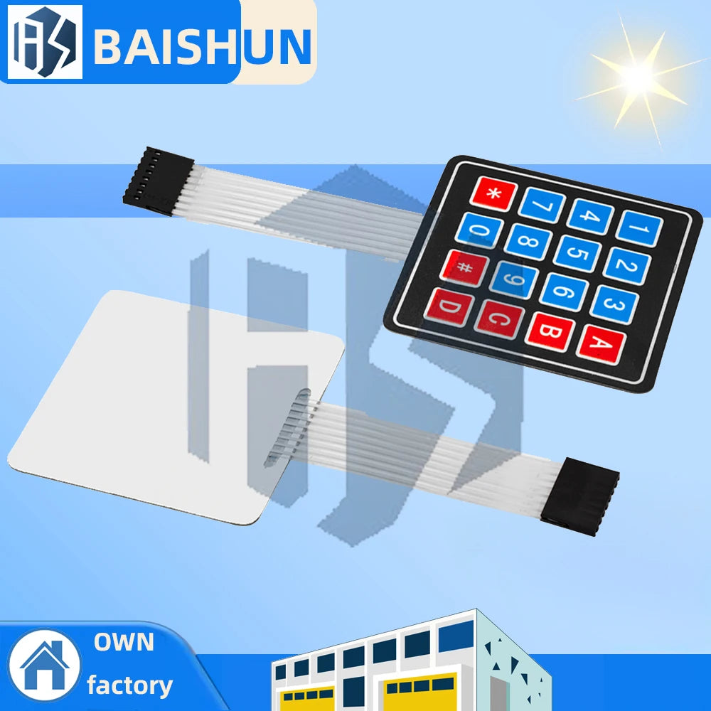 4x4 16 Keys Membrane Keypad Module Matrix Keyboard Compatible Arduino Zpaxo Default Title