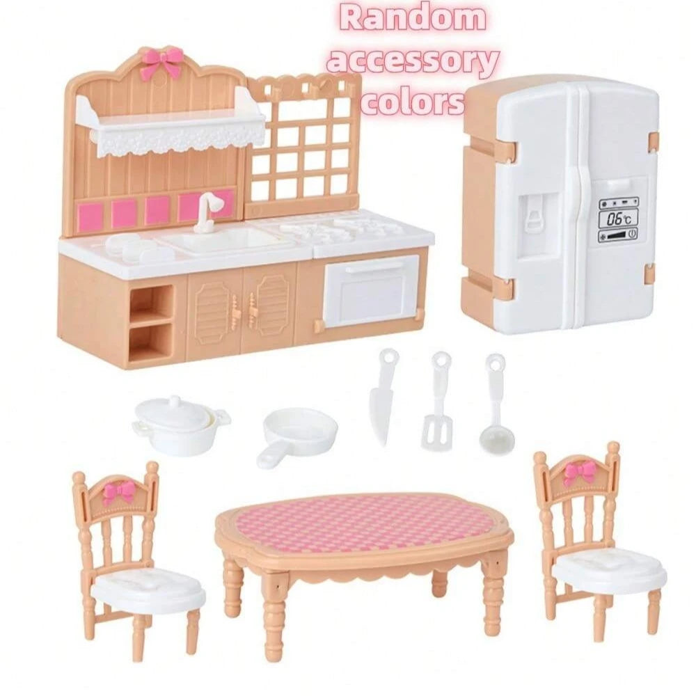 1 12 Miniature Furniture Dollhouse Bedroom Living Room Kitchen Zpaxo Kitchen set