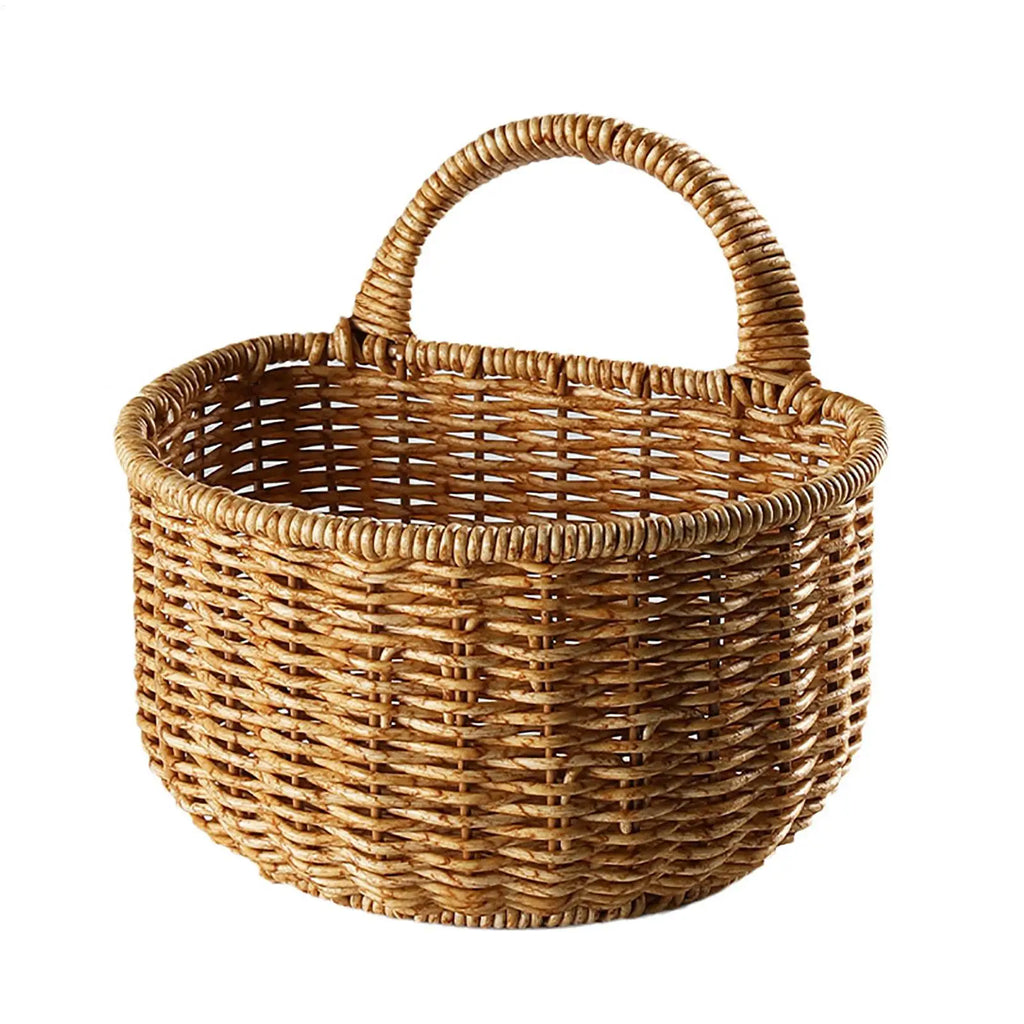 Wall Basket Handmade Home Organization Handle Door Flower Outdoor