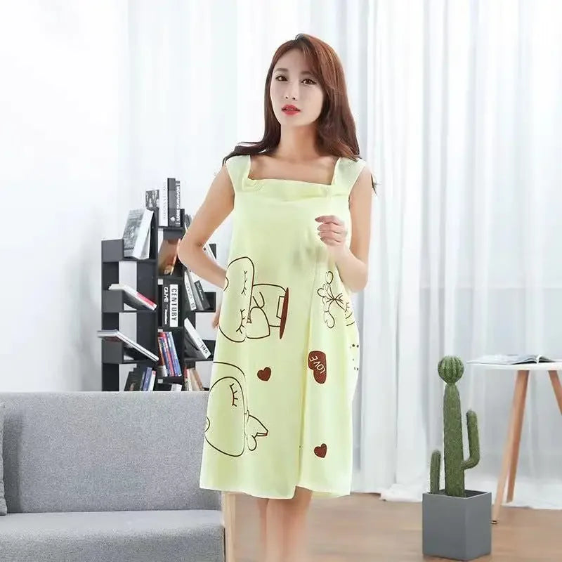 1Pc Women Quick Dry Magic Bathing Towel Spa Bathrobes Wash Clothing Sexy Wearable Microfiber Beach Towels Bathrooms Towel Zpaxo