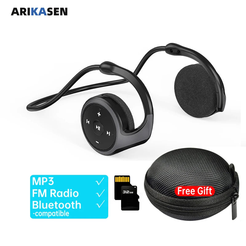 Wireless Headphones Bluetooth MP3 Player Headsets FM Radio On-ear