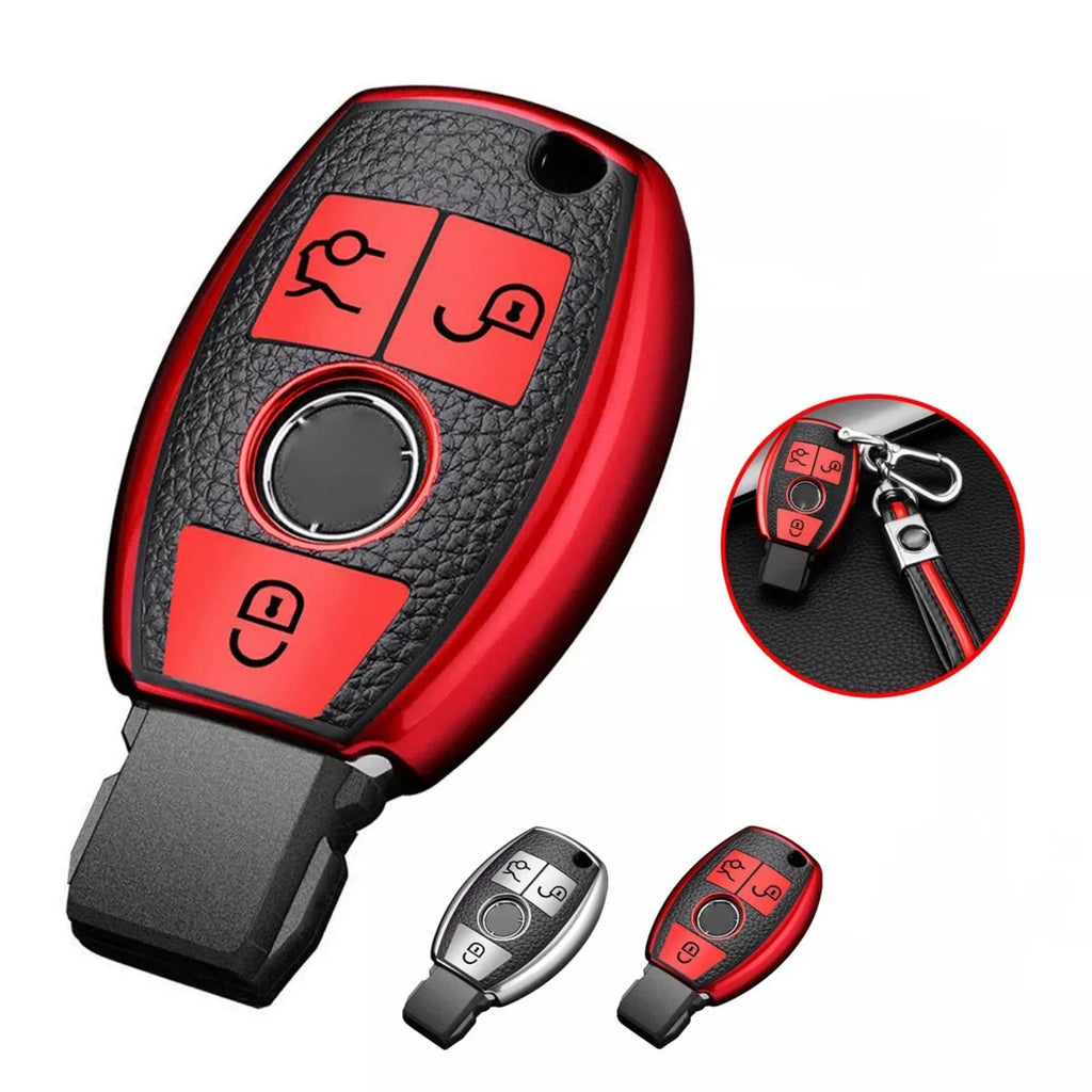 Fashion TPU Car Remote Key Fob Case Cover Shell Mercedes Benz B C E S