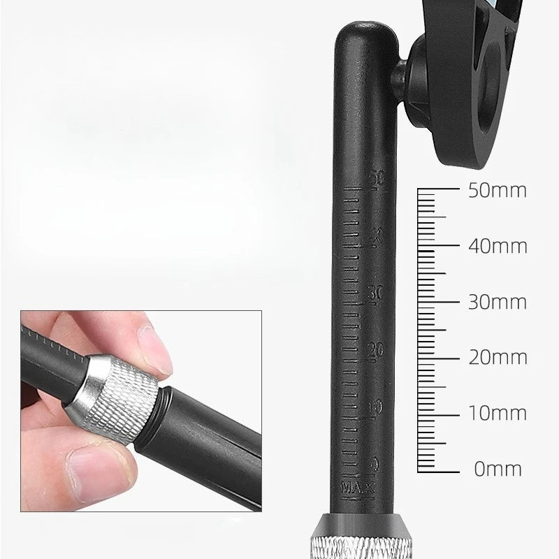 Bicycle Anti Glare Rearview Mirror Extendable Explosion-proof Rearview Mirror Mountain Bike Reflective Mirror Riding Equipment Zpaxo