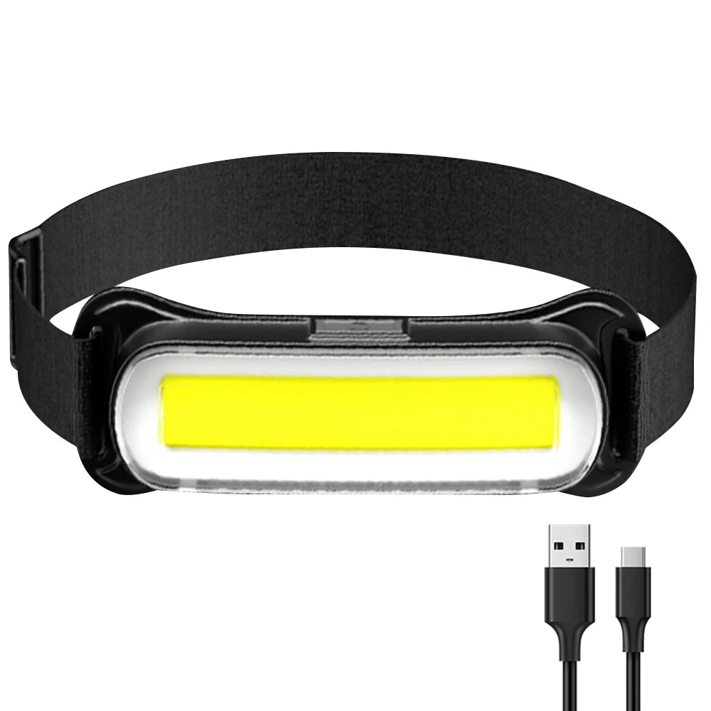 USB Rechargeable LED Headlamp 3 Modes Flashlight Waterproof Head Lamp
