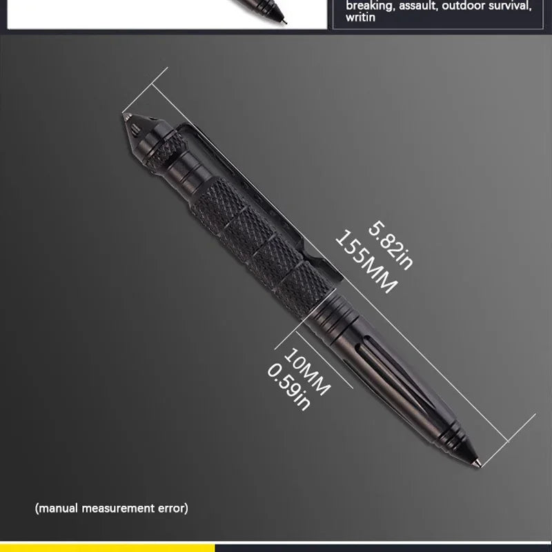 Multi Function Tactical Pen Steel Non Slip Portable Self Defense Zpaxo