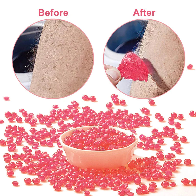 Hard Wax Beans Hair Removal – 500g/300g/50g Unisex Depilatory Wax Beans Zpaxo