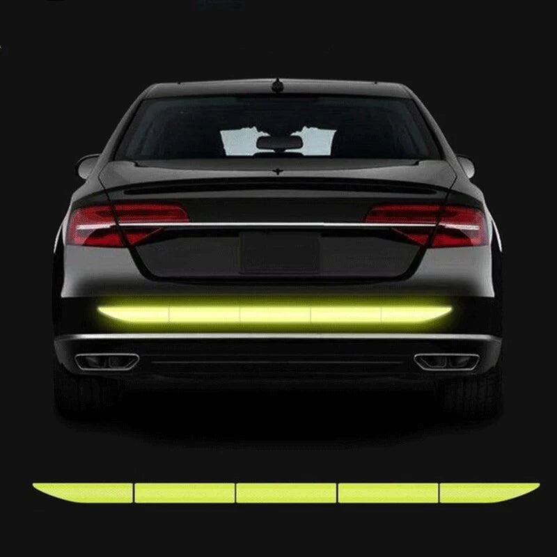Reflective Car Decal Safety Warning Reflector Tape Car Stickers Anti Collision Warning Reflector Sticker Night Reflective Strip Zpaxo