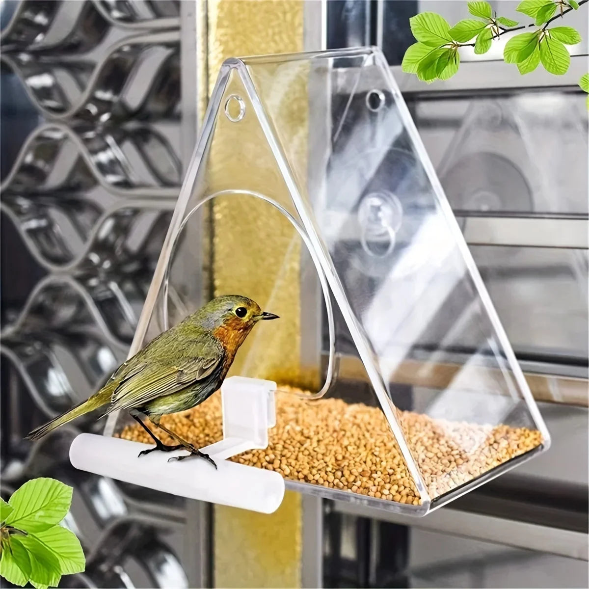 Window Bird Feeder Ultra-strong Suction Cup Weather-resistant Design