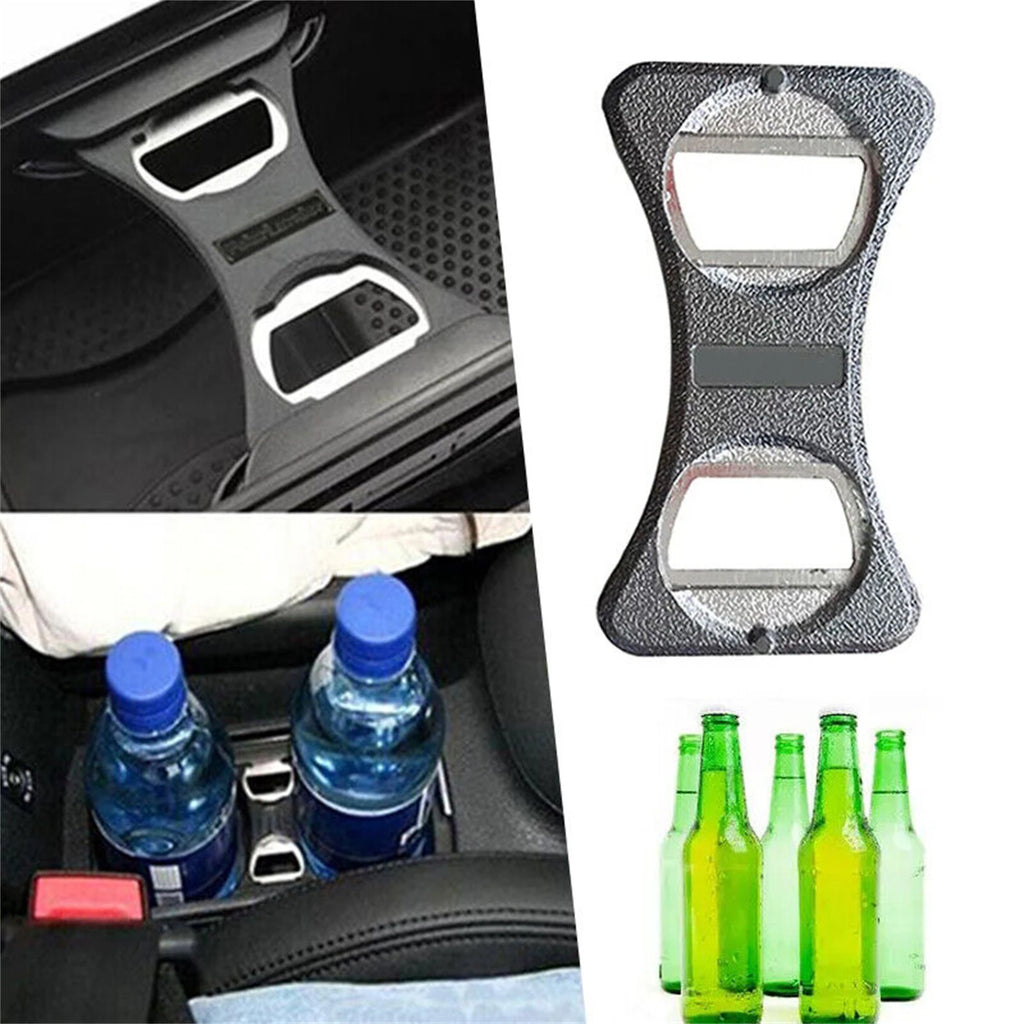Stainless Steel Beer Bottle Opener With Drink Cup Holder Divider For VW GOLF JEETA MK5 MK6 GTI R3 Bottle Opener Car Accessories