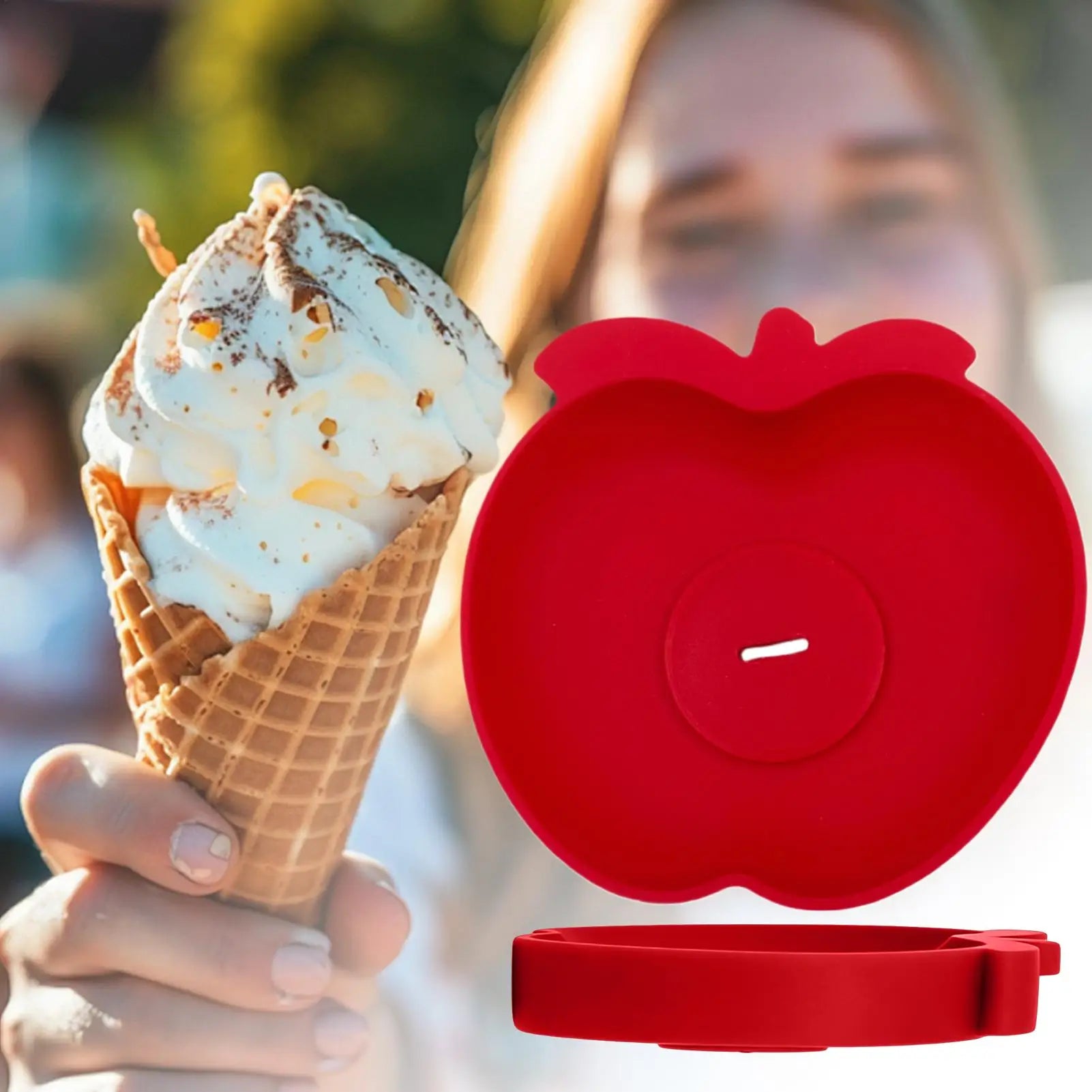 Silicone Ice Cream Holder – Drip-Proof Popsicle Cone Bracket Ice Cream Holder Zpaxo