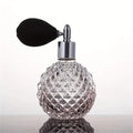 Portable Vintage Crystal Glass Perfume Bottle Airbag Atomizer Empty Zpaxo Pink