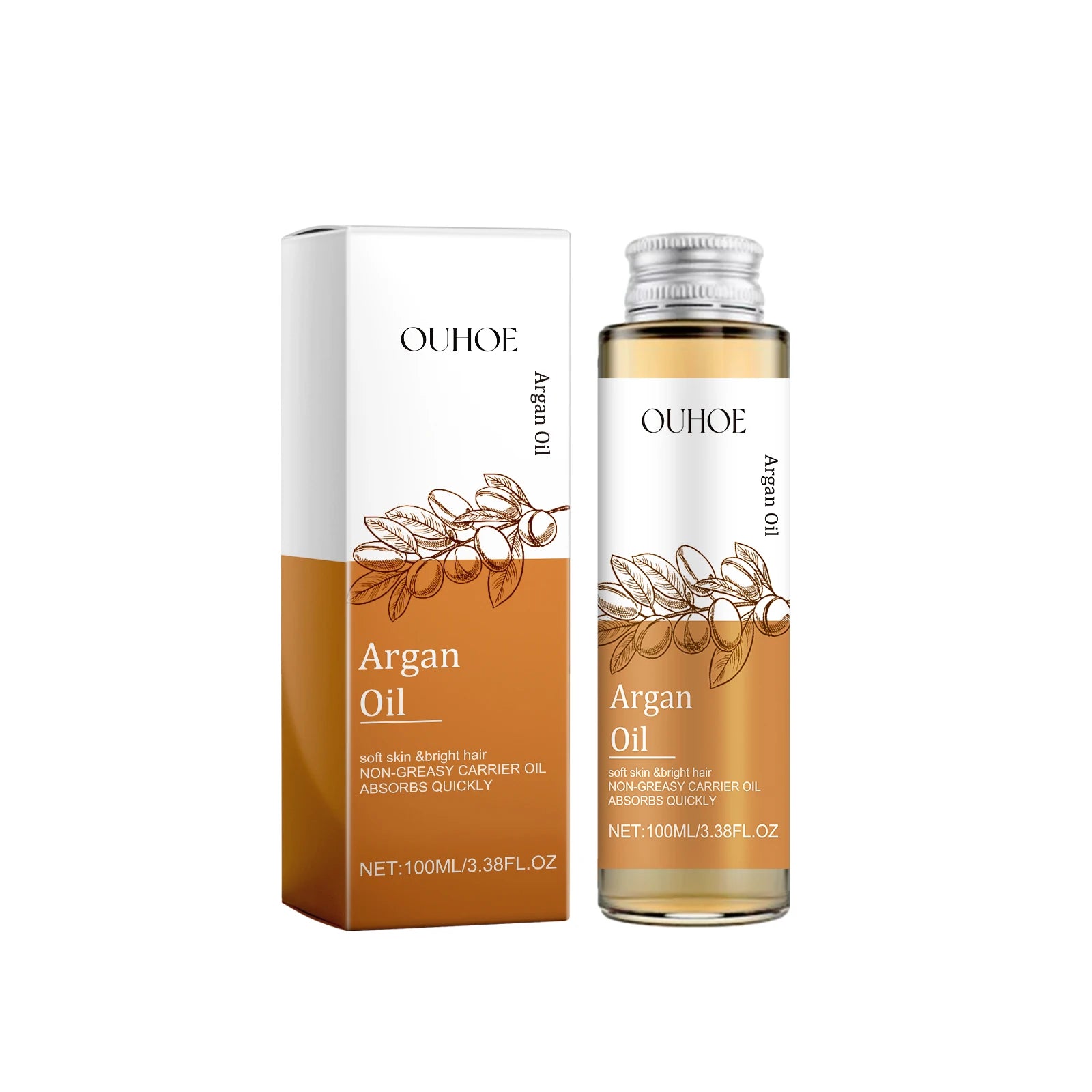 Pure Cold Pressed Argan Oil for Skin, Hair, Face & Nails 100ml Argan Hair & Skin Oil Zpaxo Moroccan nut