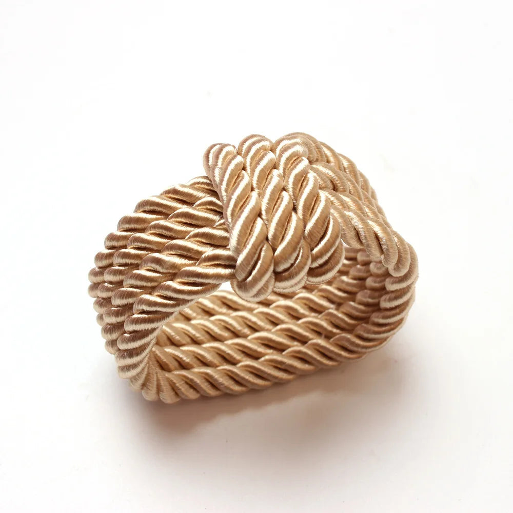 Woven Rope Napkin Ring – Rustic Table Decor for Any Occasion