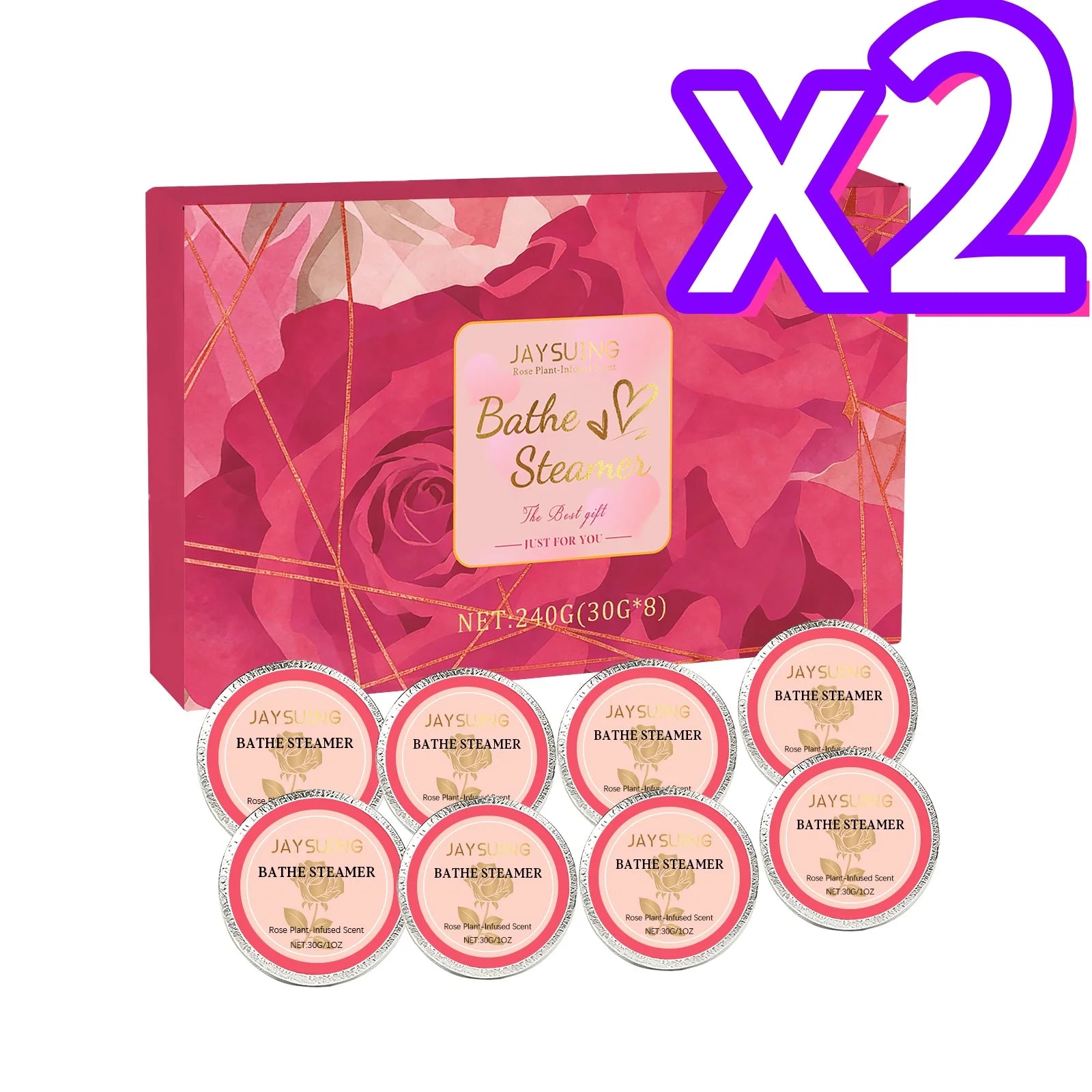 Rose Aromatherapy Shower Tablets – Relaxing Shower Steamers 8pc Aromatherapy Shower Steamers Zpaxo 8pcs Boxed X 2PCS ROSE